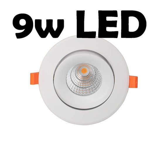 Profy 9W design dimmable recessed spot 70mm to 85mm hole size 5 year warranty