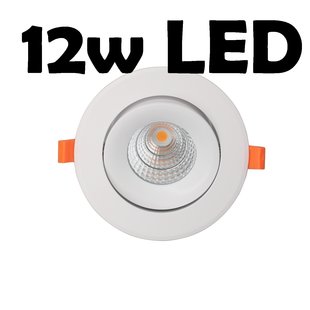 Spot encastré design 12W dimmable Taille de trou 80mm à 95mm Garantie 5 ans