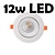 Profy 12W design dimmable recessed spot 80mm to 95mm hole size 5 year warranty
