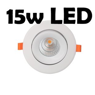 Design dimmable recessed spot 15W 90mm to 105mm hole size 5 year warranty