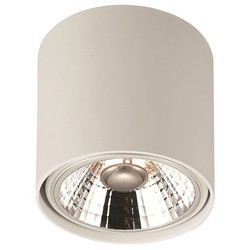 Lampe moderne 1 spot ronde blanche 12W