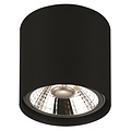 Fantasia Fantasia Box runde schwarze Aufbauleuchte aus Aluminium mit Pulverbeschichtung, inkl. dimmbarer AR111 LED 12,4W 2700K, 1386 Lumen