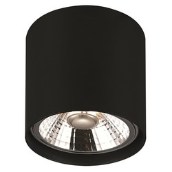 Fantasia Box runde schwarze Aufbauleuchte inkl. AR111 LED 12W