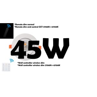 45W inbouwspot dimmen en dim-to-warm + afstandsbediening 5 jaar garantie