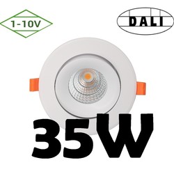 Dali or 1-10V dimmable recessed spot 35W 5 years warranty hole 145 to 170 mm