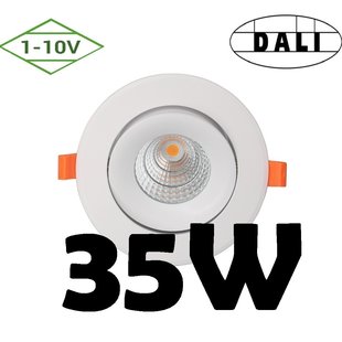 Spot encastrable dimmable Dali ou 1-10V 35W Garantie 5 ans trou 145 à 170 mm