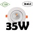 Profy Dali or 1-10V dimmable recessed spot 35W 5 years warranty hole 145 to 170 mm