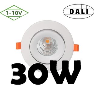 Dali of 1-10V dimbare inbouwspot 30W 5 jr garantie gat 145 tot 170 mm