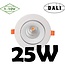 Profy Dali or 1-10V dimmable recessed spot 25W 5 years warranty hole 110 to 130 mm