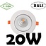 Profy Dali or 1-10V dimmable 20W recessed spot 5 years warranty hole 110 to 130 mm