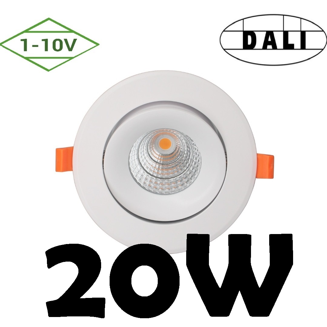 Profy Dali Oder 1 10V Dimmbar 20W Einbaustrahler 5 Jahre Garantie Loch 