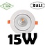 Profy Dali or 1-10V 15W dimmable recessed spot 5 year warranty 119 mm outer size