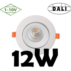 Spot encastrable dimmable Dali ou 1-10V 12W Garantie 5 ans Dimension extérieure 111 mm