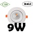 Profy 9W Dali or 1-10V dimmable recessed spot 5 yr warranty 70 mm hole 95 mm outside