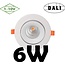 Profy 6W Dali or 1-10V dimmable recessed spot 5 yr warranty 70 mm hole 95 mm outside