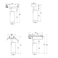 Zoomy Hyrwell 6W directional spotlight with rotating lens from narrow 8° beam to 46° wide - Ideal for customizable lighting in any space