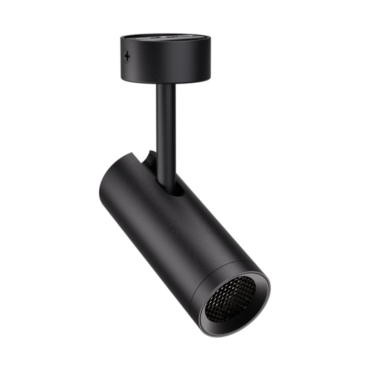 Zoomy Foco direccional de 12 W con lente giratoria desde un haz estrecho de 8° hasta un ancho de 46°