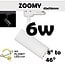 Zoomy Hyrwell 6W richtspot met draaibare lens van smalle 8° bundel tot 46° breed - Perfect voor elke ruimte met aanpasbare verlichting
