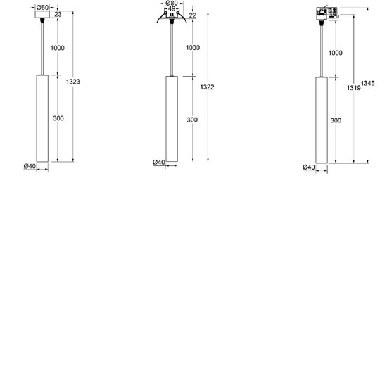 Fixo Pendelleuchte Röhre 5 Jahre Garantie LED Design schwarz oder weiß Röhre 6W Modul
