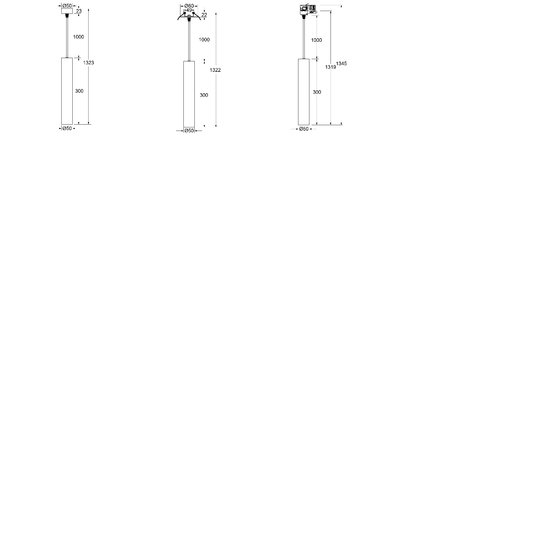 Fixo Lampe suspension 10W cylindre garantie 5 ans design LED tube noir ou blanc