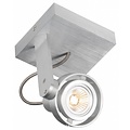 Fantasia Ziva ceiling lamp, square, white aluminium, GU10 LED 4.5W included, dimmable, 2800K, 100x110x135mm