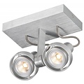 Plafonnier LED dimmable GU10 2x4,5W 190mm large