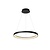 Sfeervol zwart moderne hanglamp ring 58 cm LED DIM 48W 2700K
