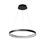 Atmospheric black modern hanging lamp ring 58 cm LED DIM 48W 2700K