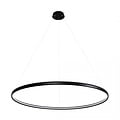 Zumaline Circle lamp black round 38 W LED 120 cm 4000K - Minimalistic design for any space