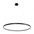 Zumaline Lámpara circular negra redonda 38 W LED 120 cm 4000K - Diseño minimalista para cualquier espacio