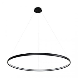 Zumaline Cirkel lamp zwart rond 38 W LED 120 cm 4000K