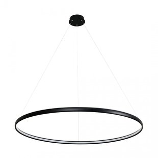 Lampe Circle noire ronde 38 W LED 120 cm 4000K