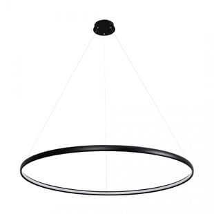 Zumaline Cirkel lamp zwart rond 38 W LED 120 cm 4000K