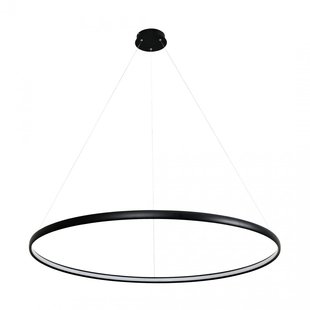 Zumaline Lámpara circular negra redonda 38 W LED 120 cm 4000K