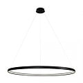 Zumaline Circle lamp black round 38 W LED 120 cm 4000K - Minimalistic design for any space