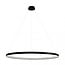 Zumaline Circle lamp black round 38 W LED 120 cm 4000K - Minimalistic design for any space
