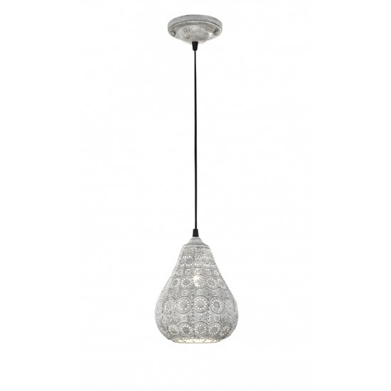 Marokkaanse hanglamp 19cm Ø E14 oud koper - oud brons - antiek grijs