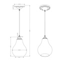 Marokkaanse hanglamp 19cm Ø E14 oud koper - oud brons - antiek grijs