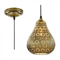 Marokkanische Hängelampe 19cm Ø E14 Altkupfer - Altbronze - Antikgrau