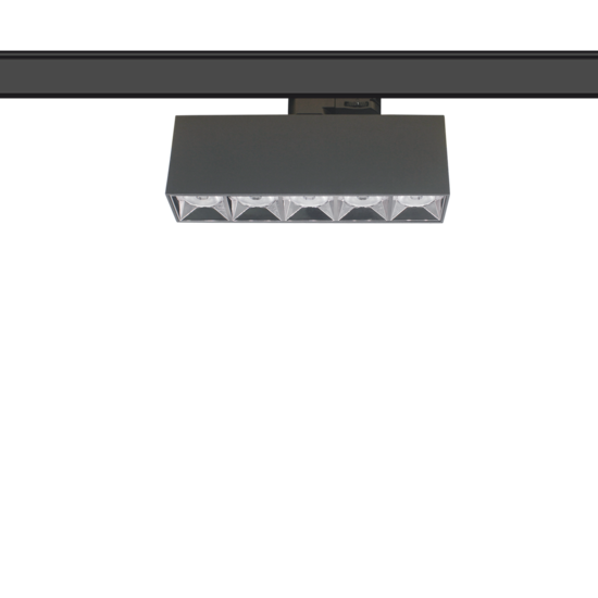 Spot rail design noir rectangulaire ou carré pour rail phase