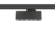 Design rail spot black rectangular or square for phase rail