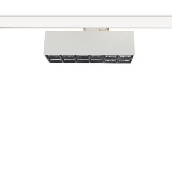 Spot rail design noir rectangulaire ou carré pour rail phase