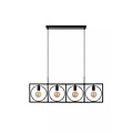 Stubborn and contemporary hanging lamp 4xE27 black