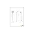 Mât d'éclairage extérieur bas moderne LED 1x8W 3000K anthracite