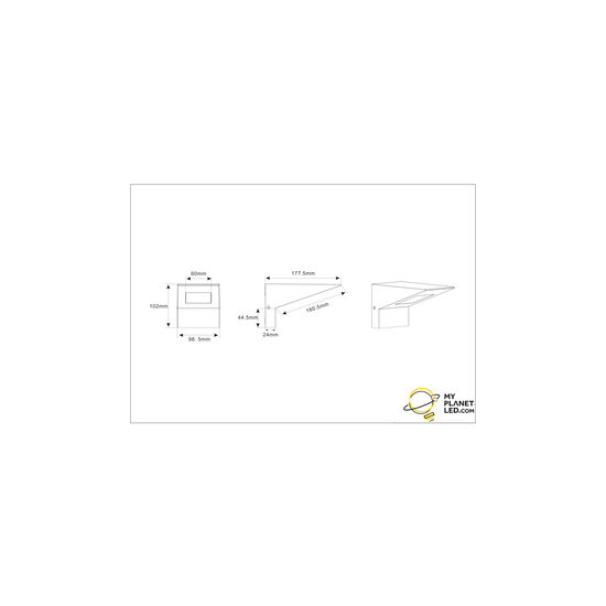 Applique d'extérieur en forme de capuchon LED 1x8W 3000K anthracite