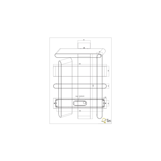 Thames LED outdoor wall lamp, titanium cast aluminium, 2x8W 3000K, 800 lumen, IP54, 46.5 x 9 x 4 cm