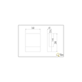 Pecos flat outdoor wall lamp, LED 6W, 3000K warm white, 600 lumen, anthracite, IP54, cast aluminum