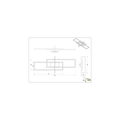 Matt black futuristic ceiling lamp LED 1x34W 3000K