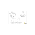 Eclectic hanging lamp LED 1x27.5W 3000K matt black