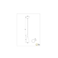 Elegant single hanging lamp 1xE14 matt black